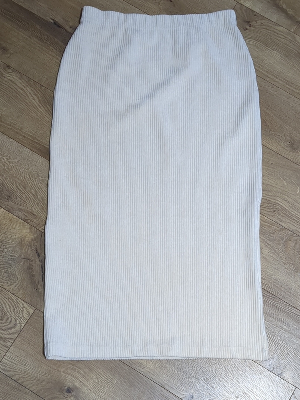 FREE PEOPLE Beige Velvet Maxi Skirt Size Large